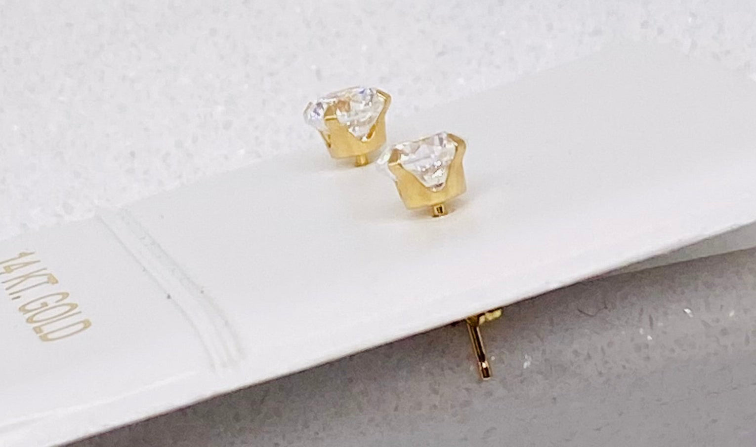 Pendientes zc 14k, 4mm