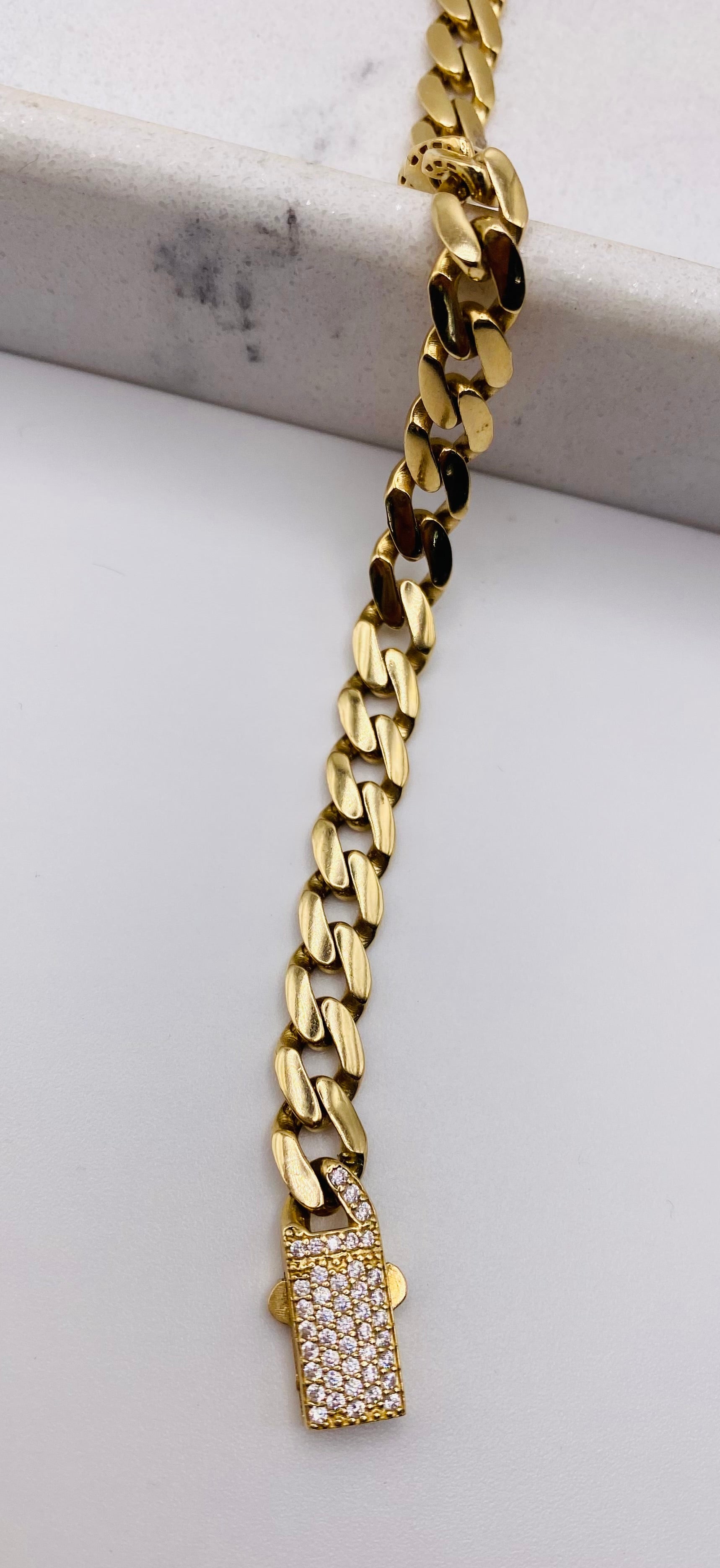 Guillo Mónaco 14k, 20cm x 7mm