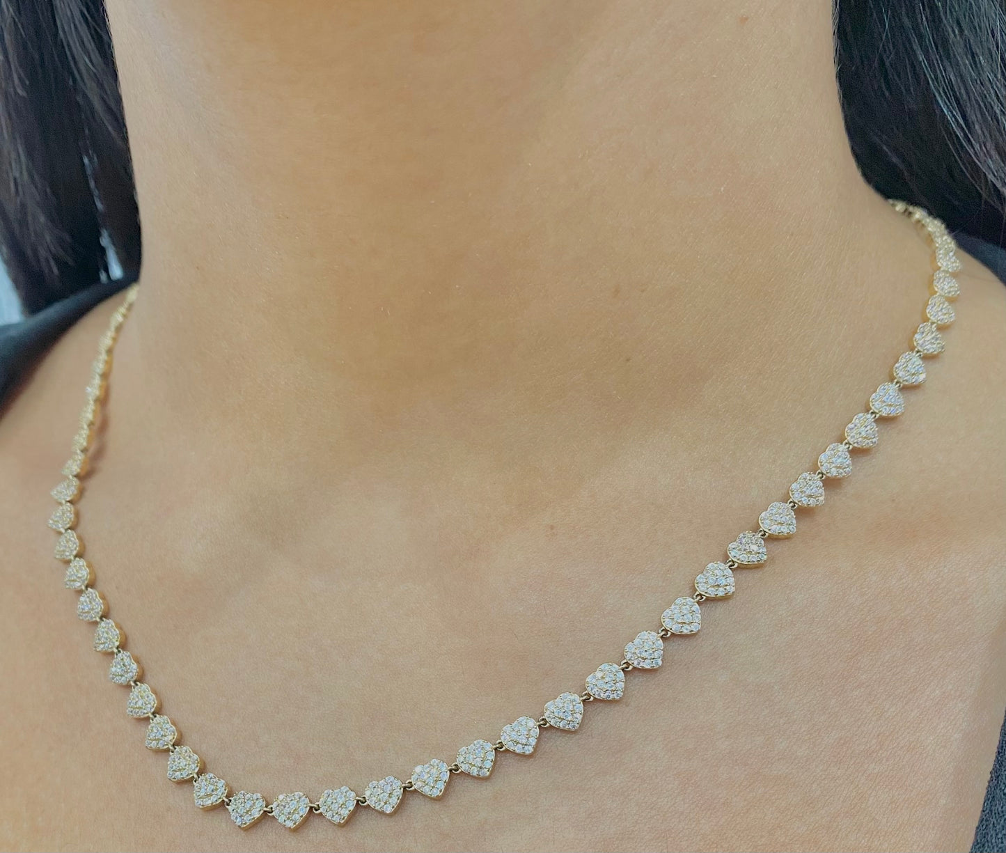 Cadena de corazones