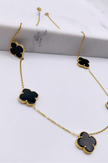 Cadena trébol 14k, 45cm x 1mm