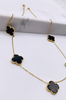 Cadena trébol 14k, 45cm x 1mm