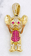Medalla 14k, 3cm x 2cm