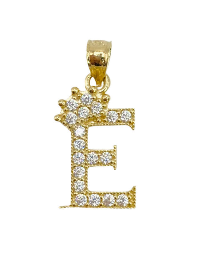 Medalla letra 14k, 24.4mm x 12mm