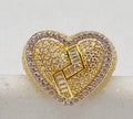 Anillo corazón 18k, talla 13