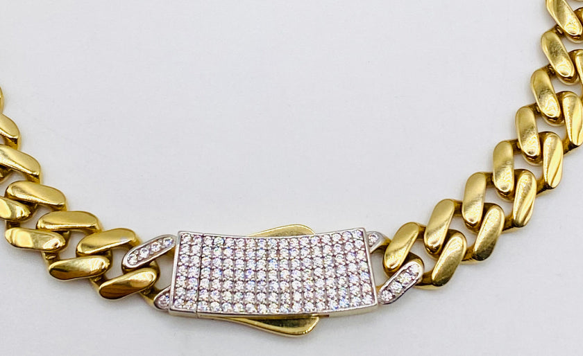Choker Monaco 18k, 40cm x 8.4mm