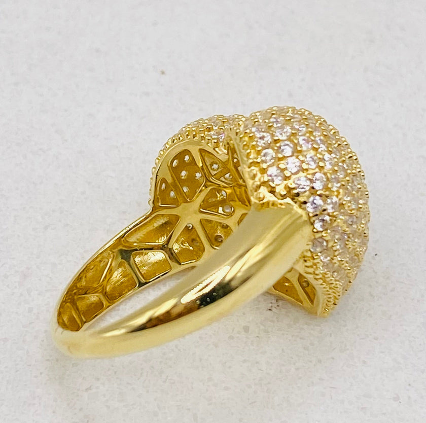 Anillo corazón 18k,  talla 18