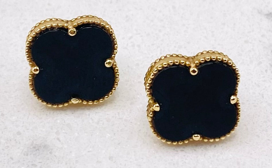 Pendientes tipo vancleef. 14k