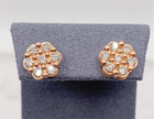 Aretes Diamante 14k,