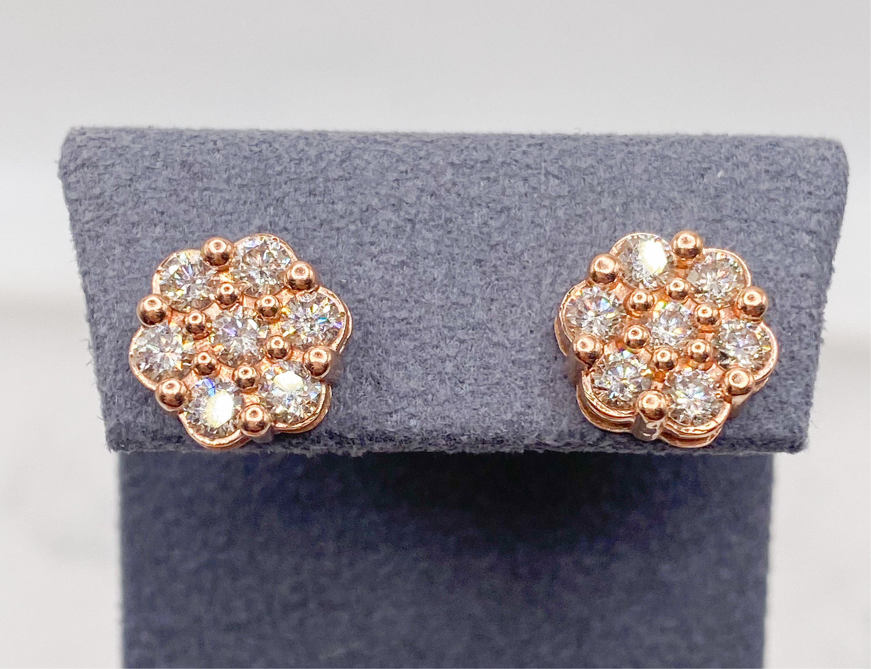 Aretes Diamante 14k,