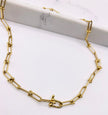 Cadena clip 14k, 45cm x 3.6mm
