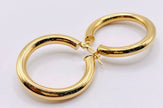 Argollas 14k, 4.88mm x 3cm