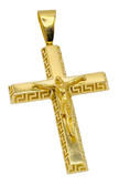 Medalla cruz 18k, 6cm x 3cm