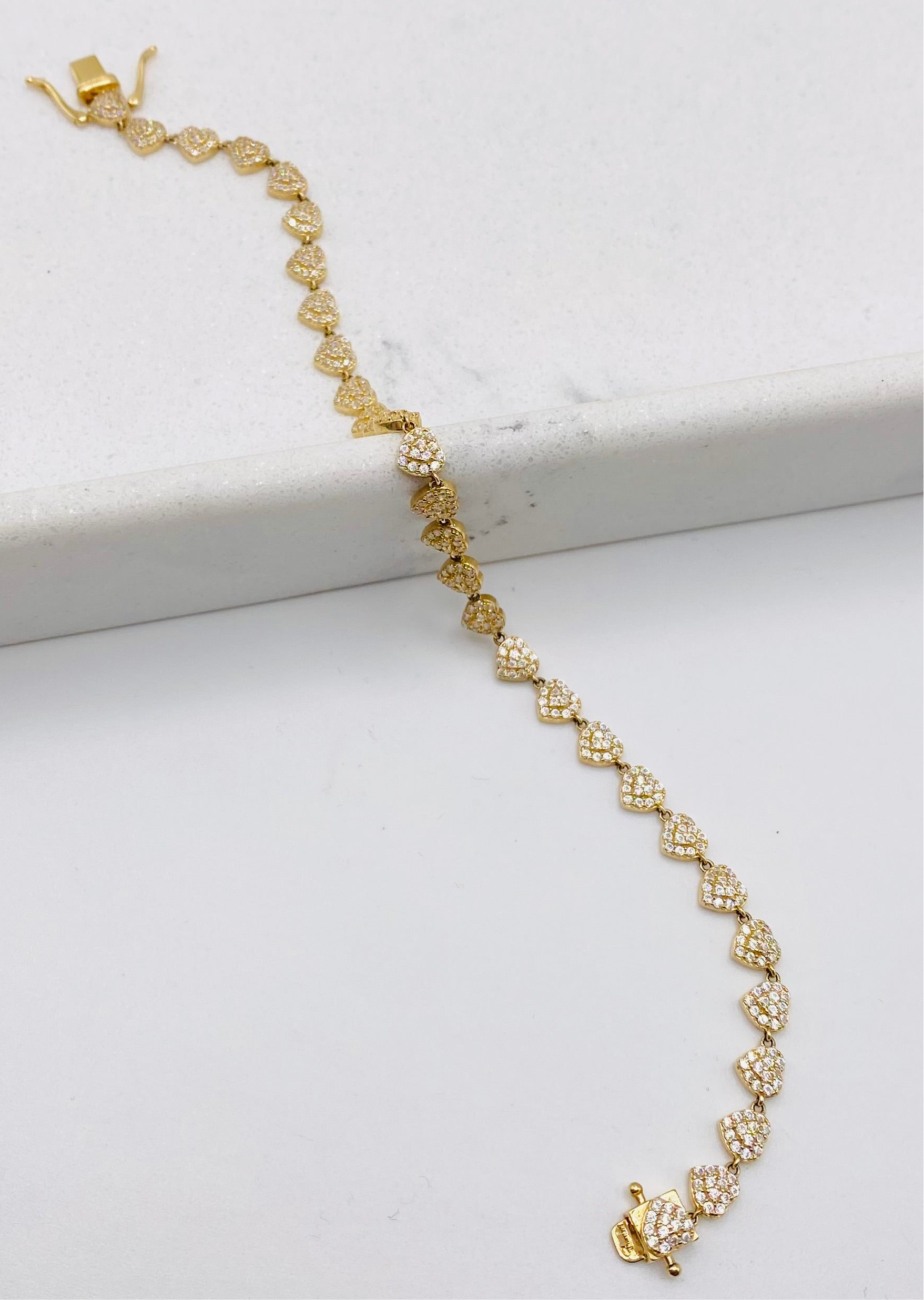 Guillo corazones 14k, 20cm x 4.6mm