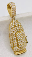 Medalla máquina 14k, 4cm x 1cm
