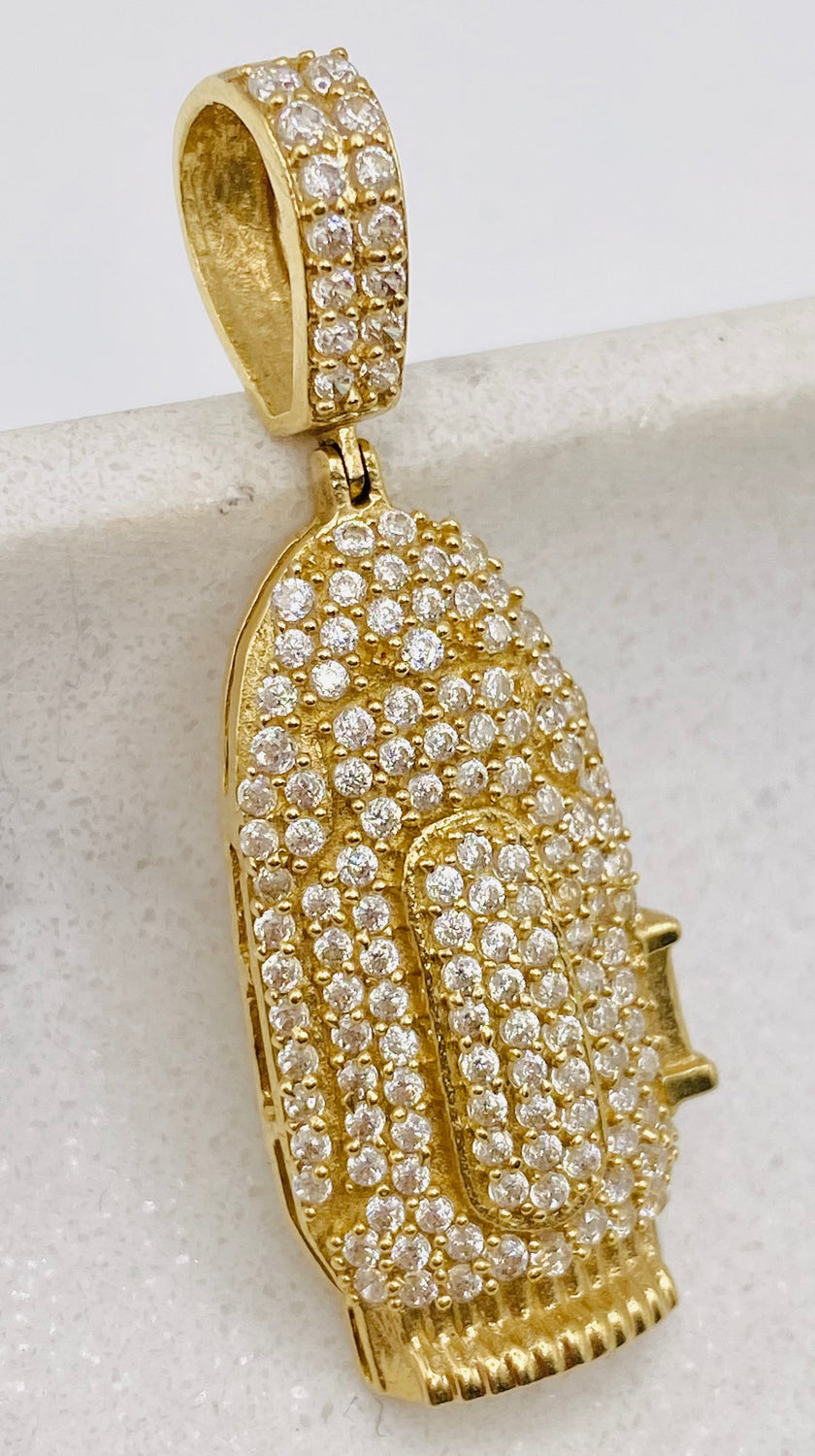 Medalla máquina 14k, 4cm x 1cm