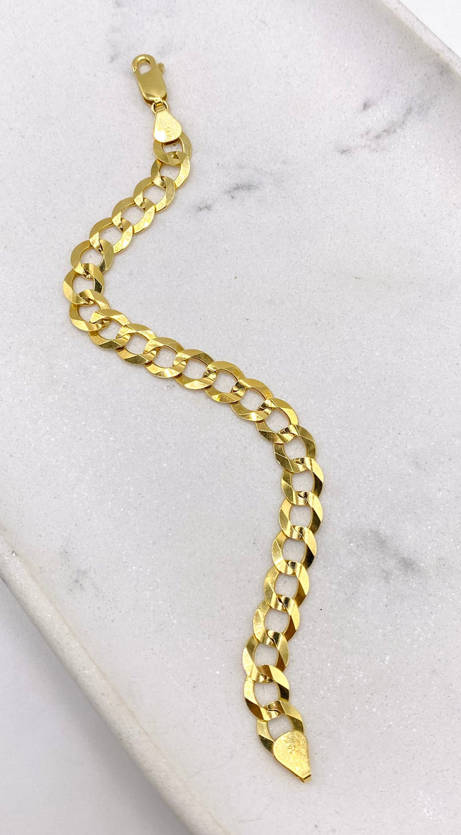 Guillo cubano 14k, 20cm x 9.3mm