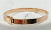 Pulsa oro rosado 14k, talla 19