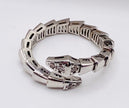 Anillo snake blanco 14k, #17