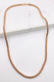 Luna ice rosa 14k, 60cm x 4.9mm
