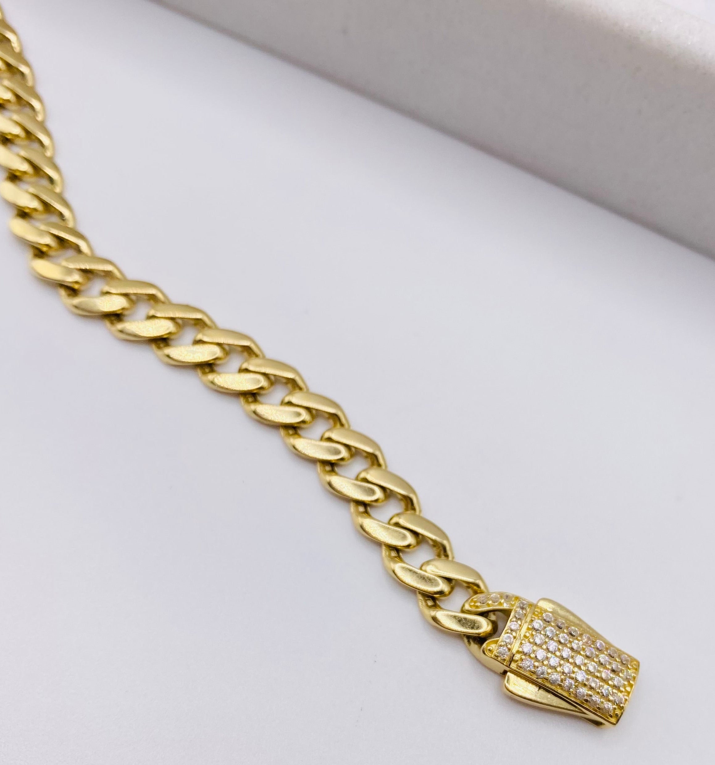 Guillo Mónaco 14k, 19cm x 6.7mm