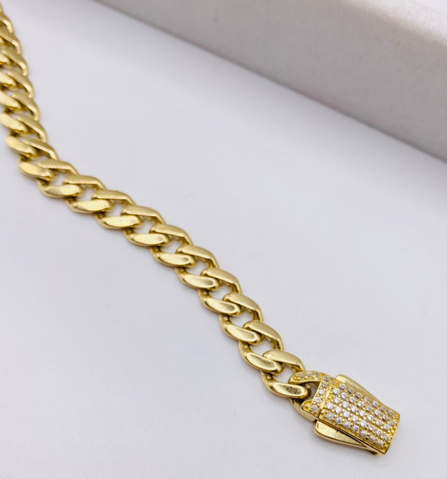 Guillo Mónaco 14k, 19cm x 6.7mm