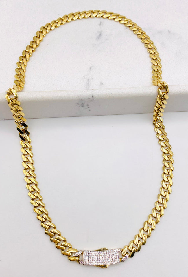 Cheker Monaco 18k 45cm x 6.7mm