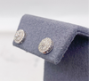 Arete Diamante oro blanco 14k