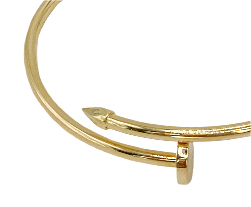 Pulsa clavo 14k, talla 18