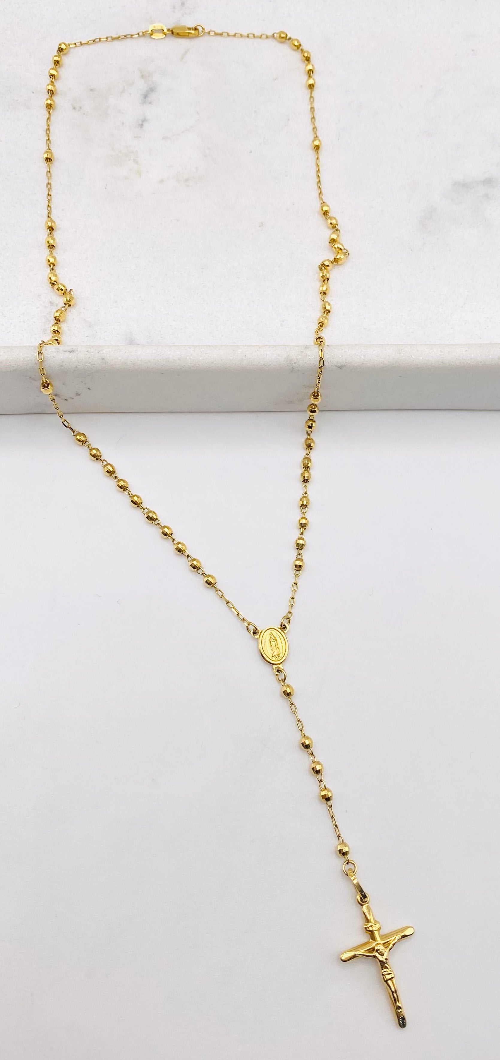 Crucifijo 14k, 50cm x 2,9mm
