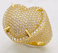 Anillo corazón talla#26, 14k