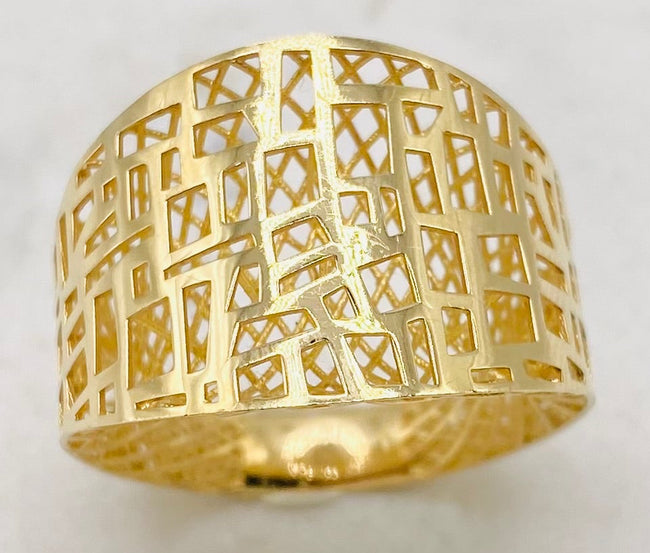 Anillo fígaro 14k, talla#17