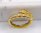 Anillo snake 14k #17