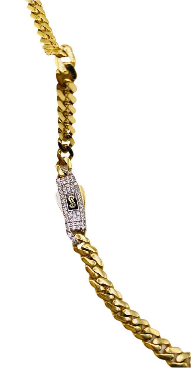 Cadena Mónaco 14k, 5mm