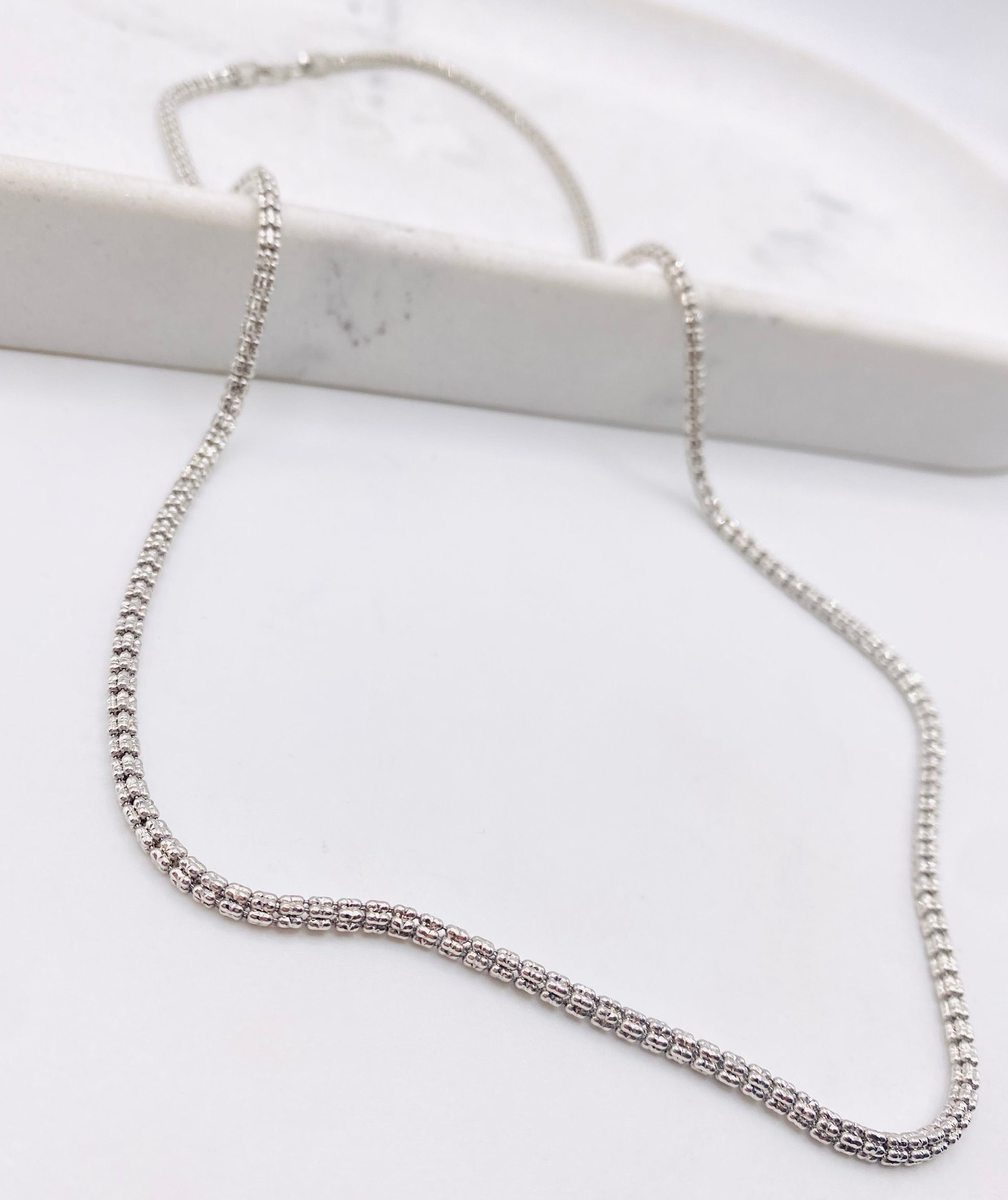 Cadena luna ice 14k, 50cm x 2.4mm