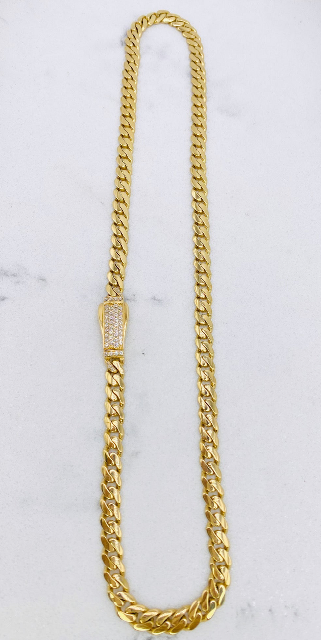 Cadena Mónaco 14k,  50cm x 6.1mm
