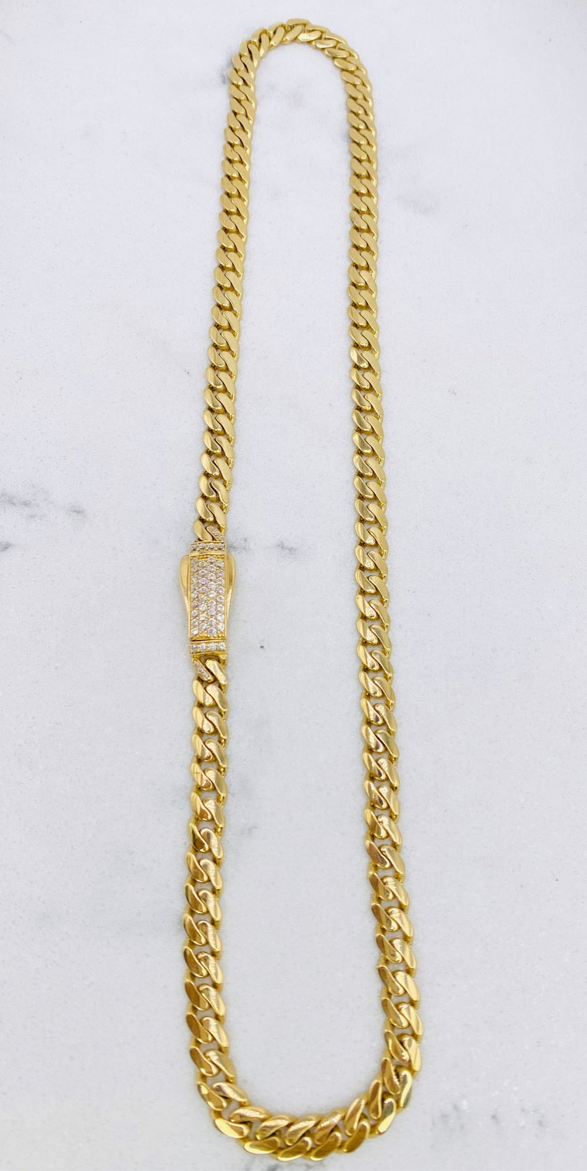 Cadena Mónaco 14k,  50cm x 6.1mm