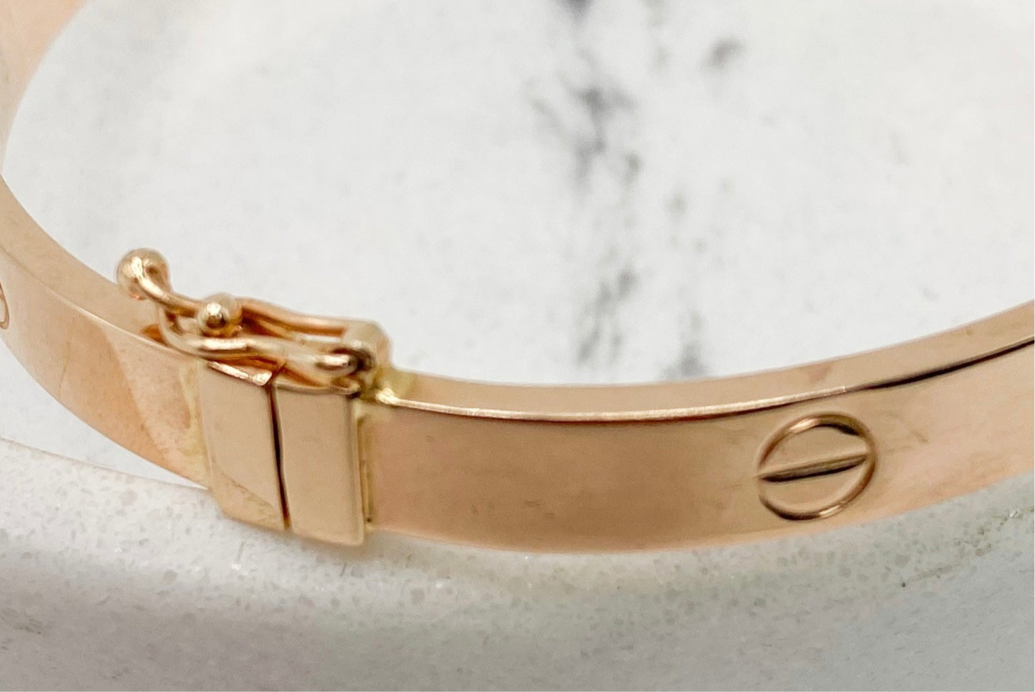 Pulsa oro rosado 14k, talla 19