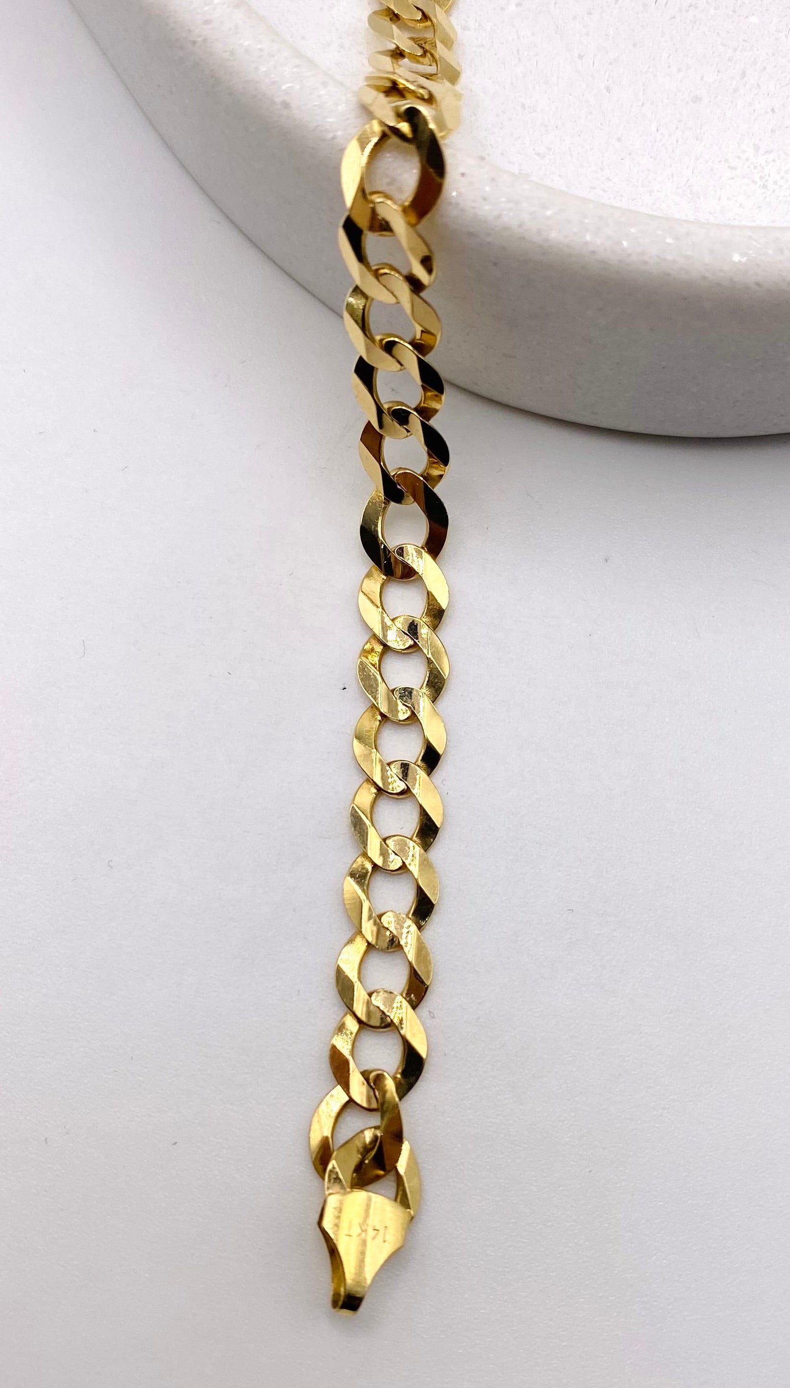 Guillo cubano 14k, 21cm x 7.1mm