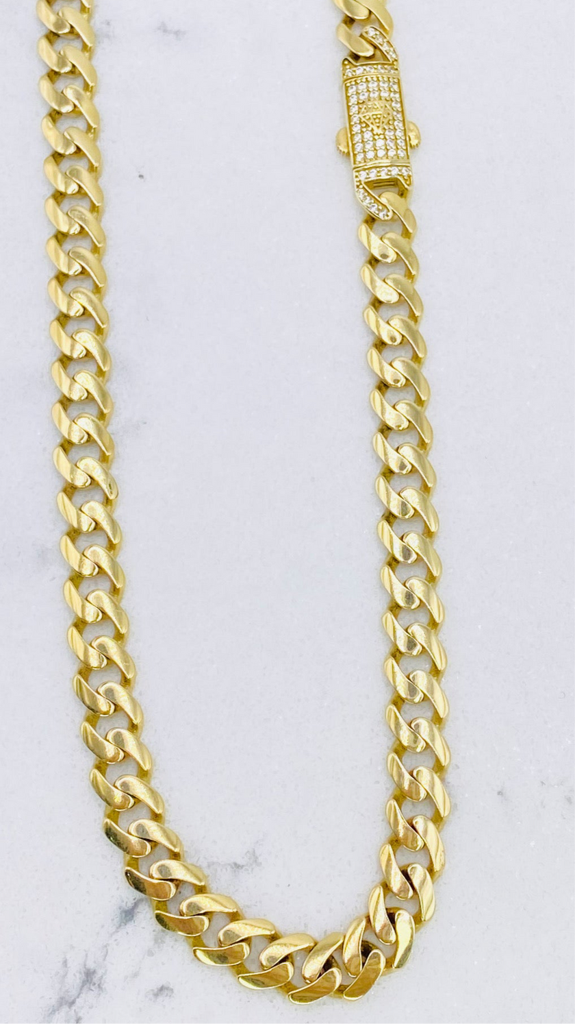 Cadena Mónaco 14k,  46cm x 7.0mm