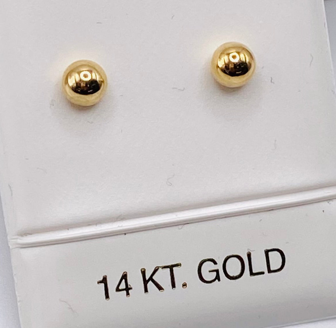 Pendientes 14k, 4.8mm