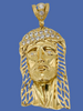 Cara de cristo 14k, 8 cm x 38 mm