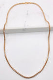Luna ice rosa 14k, 60cm x 3.4mm