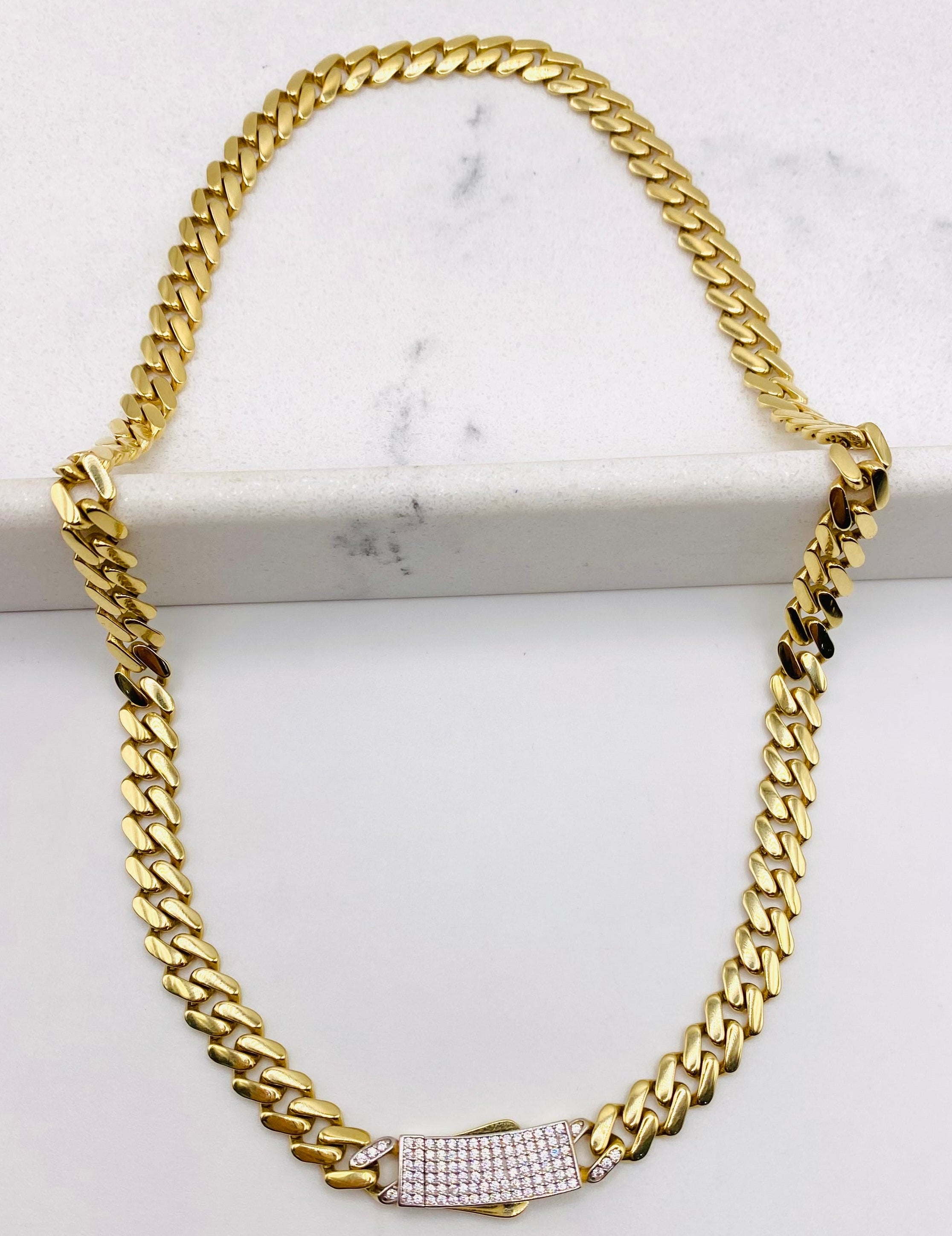 Choker Monaco 18k, 40cm x 6.7mm