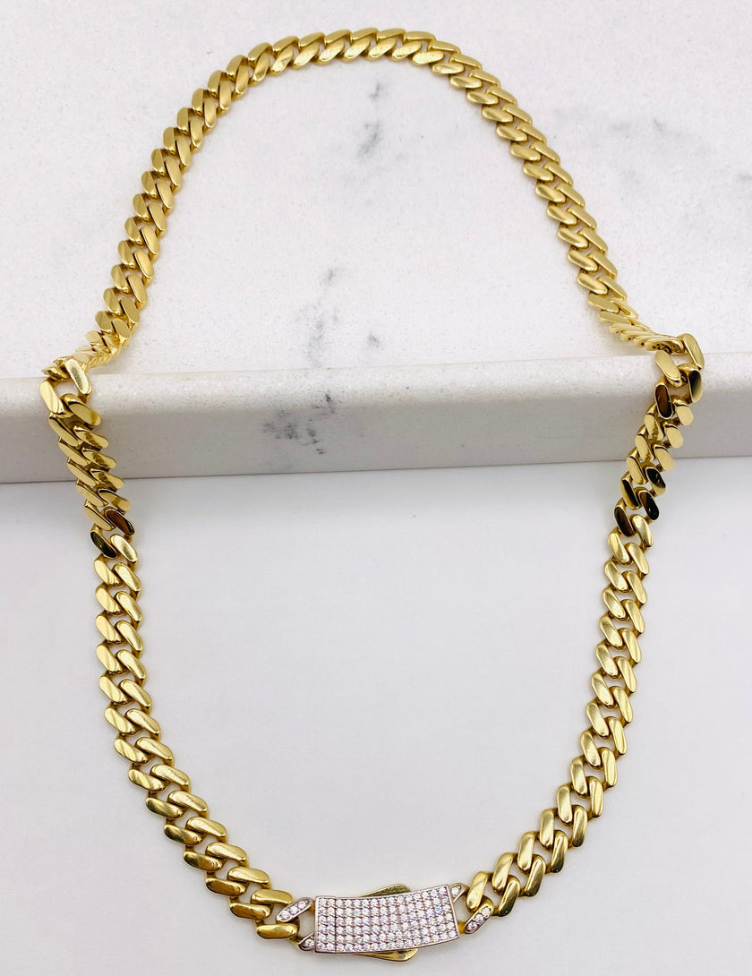 Choker Monaco 18k, 40cm x 6.7mm