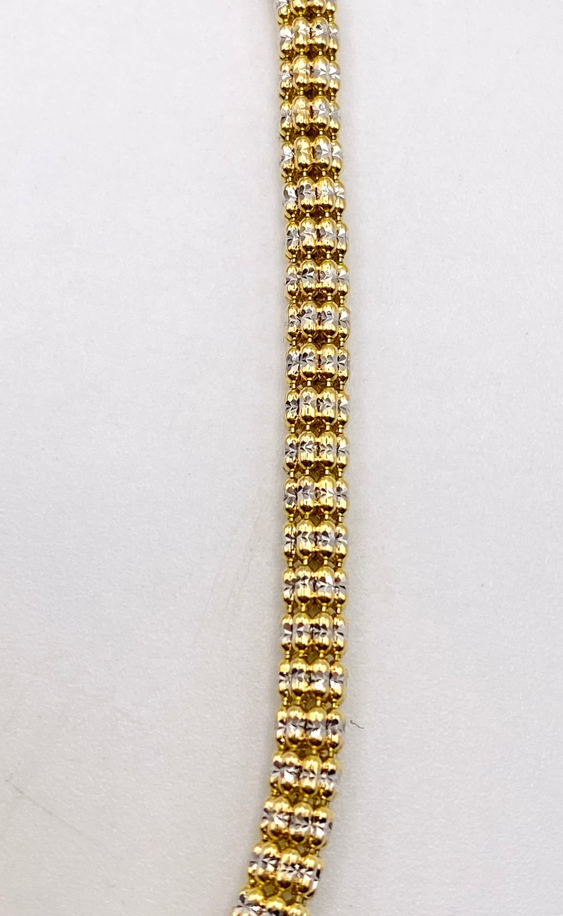 Cadena luna ice 14k, 60cm x 4mm