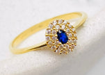 Anillo talla#14, 18k