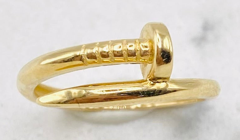 Anillo clavo talla#12, 14k