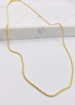 Cadena luna ice 14k,  60cm x 2.4MM