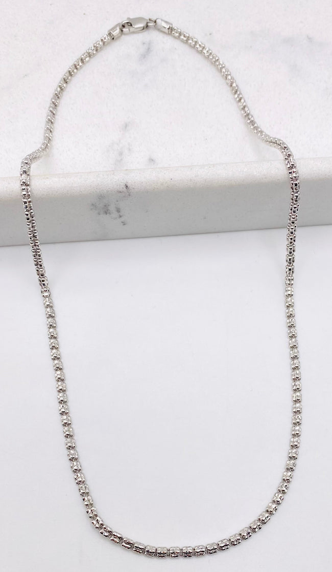 Luna ice blanca 14k, 40cm x 2.2mm