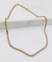 Cadena snack 14k,  40cm x 3.7MM